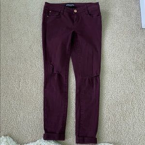 Maroon Jeans size 5 (3 for $10)